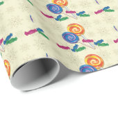 キャンディクリスマスホリデーデザインクリスマス ラッピングペーパー (ロールコーナー)