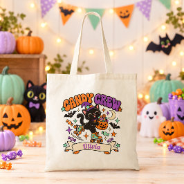 キャンディクルーブラックキャットハロウィンバッグ トートバッグ