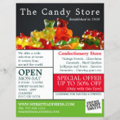 キャンディグミベア、菓子用品の広告 チラシ (正面)