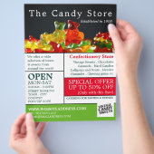 キャンディグミベア、菓子用品の広告 チラシ (手)