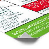 キャンディグミベア、菓子用品の広告 ポスター (角)