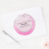 キャンディグリッターバスブランディング包装 ラウンドシール (封筒)