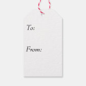 キャンディケインとホリー ギフトタグ (裏面)