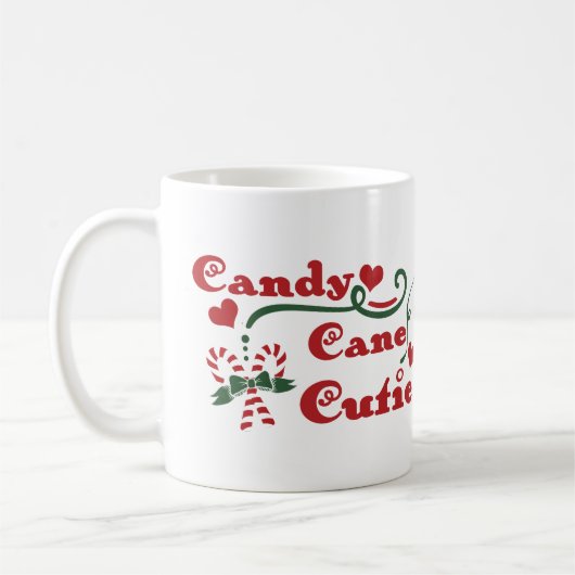 キャンディケインのかわいい子 コーヒーマグカップ (左)
