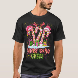 キャンディケインクルー ノースリーブ コケット プレピー カラー クリスマス パジャマ S Tシャツ