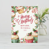 キャンディケイン カップケーキ クリスマス (スタンド正面)