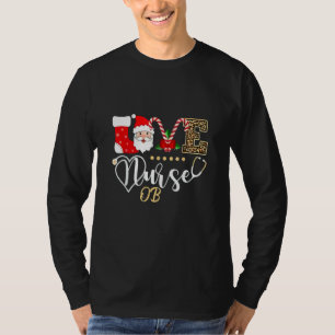 キャンディケイン ナース Xmas ルブナース OB サンタクロース Tシャツ