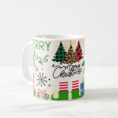 キャンディケーンギフトのクリスマス コーヒーマグカップ (正面左)