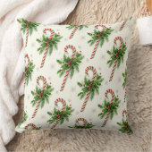 キャンディケーンズ&ホリークリスマス装飾用クッション クッション (ブランケット)