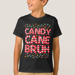 キャンディケーンブラウツリーライトパジャマクリスマスXmasメンズ Tシャツ