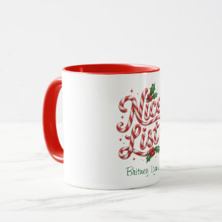 キャンディケーン クリスマス ナイスリスト マグカップ
