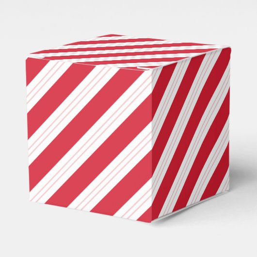 キャンディケーン ストライプ クリスマスパーティーギフトボックス フェイバーボックス (正面サイド)