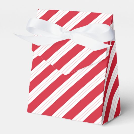 キャンディケーン ストライプ テント クリスマスパーティー 景品箱 フェイバーボックス (正面サイド)