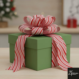 キャンディケーン ストライプ 赤いリボン クリスマスの festive グログランリボン