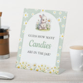 キャンディゲームのテディベア少年の数 台座サイン (インサイチュ)