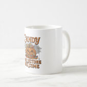 キャンディコレクター歓迎 カボチャ おばけ クモの巣 コーヒーマグカップ (正面右)