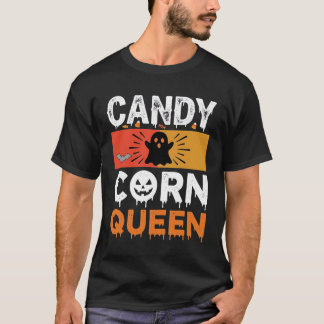 キャンディコーンの女王ハロウィンSVGデザイン Tシャツ