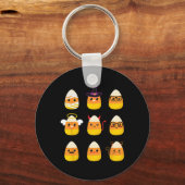 キャンディコーンの衣装キャラクター – かわいいハロウィンキッド キーホルダー (正面)