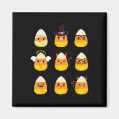 キャンディコーンの衣装キャラクター – かわいいハロウィンキッド マグネット (正面)