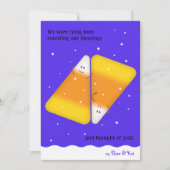 キャンディコーンカップルハッピーレ秋ホリデーカード シーズンカード (正面)