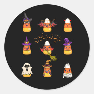 キャンディコーンキャラクターイブルトウィッチミイラ幽霊ハロ ラウンドシール