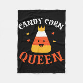 キャンディコーンクイーンハローウィンパーティかわいいコスチュームFunn フリースブランケット (正面)