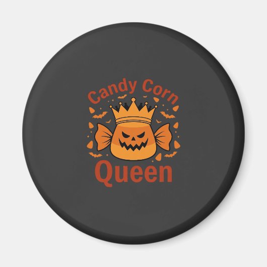 キャンディコーンクイーン ハロウィン クラウン コウモリ_1 マグネット (正面)