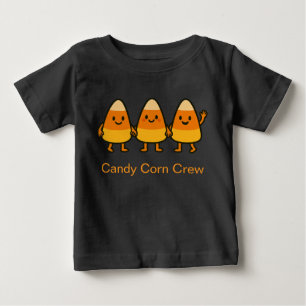 キャンディコーンクルー – かわいいハロウィンの子供用Tシャツ ベビーTシャツ