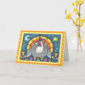 キャンディコーンターキー感謝感謝挨拶カードの詩 カード (黄色い花)