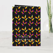 キャンディコーンハロウィーン折り畳み招待状 サンキューカード (裏面)