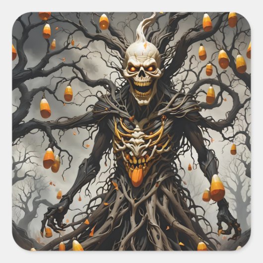 キャンディコーンマン スクエアシール (正面)