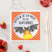 キャンディコーンヴァンパイアハロウィンナプキン スタンダードランチョンナプキン (インサイチュ)