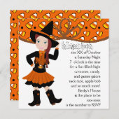 キャンディコーン女性のカーボーイ! 招待状 (正面/裏面)