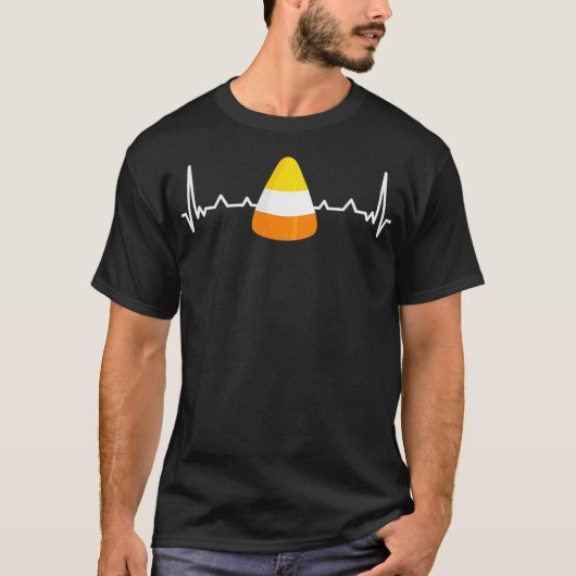 キャンディコーン ハートビート 面白い トウモロコシ 農家 農業 Tシャツ (正面)