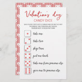 キャンディサイコロ編集可能ゲームバレンタインデーパーティー (正面/裏面)