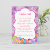 キャンディサンキューカードパープルピンク サンキューカード (スタンド正面)