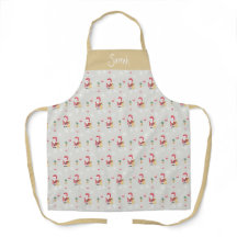 キャンディサンタクリスマスパターン水の色モノグラム