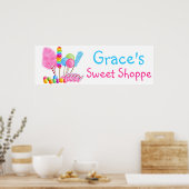 キャンディサーカススイートショップバナーポスター ポスター (キッチン)