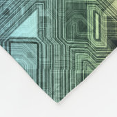 キャンディサーキット – レモンライム: フリースブランケット (角)