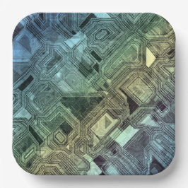 キャンディサーキット – レモンライム: ペーパープレート