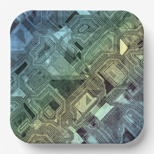 キャンディサーキット – レモンライム: ペーパープレート (正面)