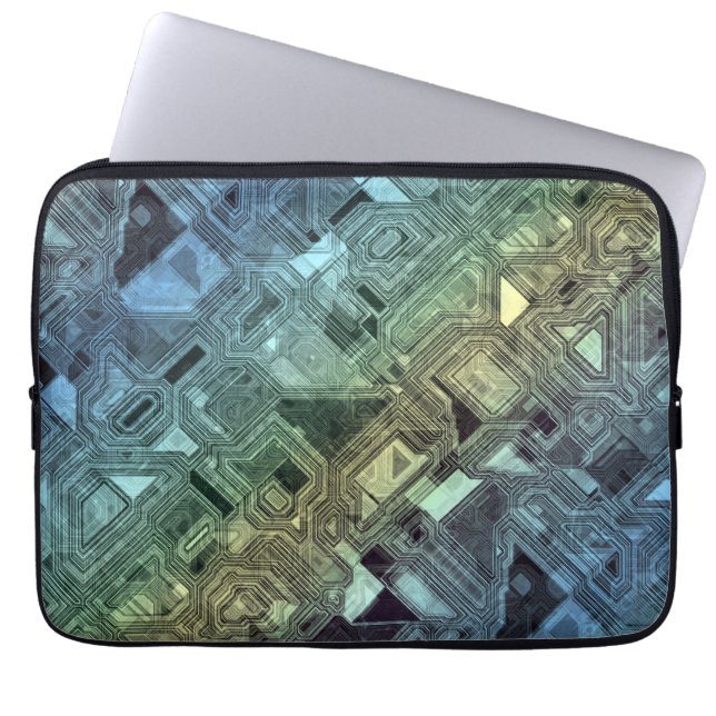 キャンディサーキット – レモンライム: ラップトップスリーブ (正面)