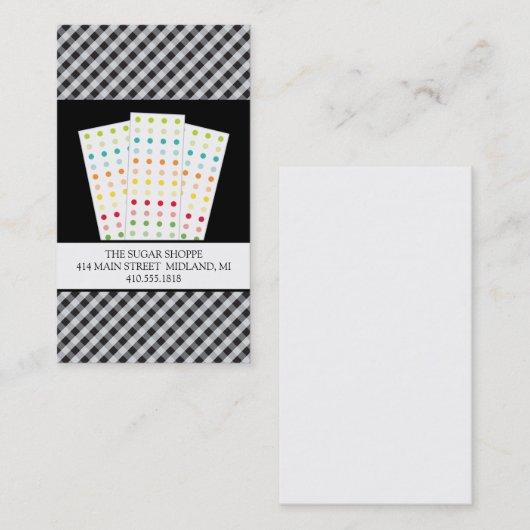 キャンディショップの名刺 名刺 (正面/裏面)