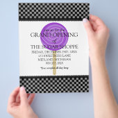 キャンディショップグランドオープニングアナウンスメントチラシ チラシ (手)