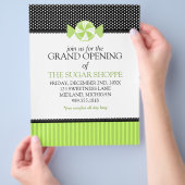 キャンディショップグランドオープニングアナウンスメントチラシ チラシ (手)