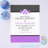 キャンディショップグランドオープニングアナウンスメントチラシ チラシ (シングル)