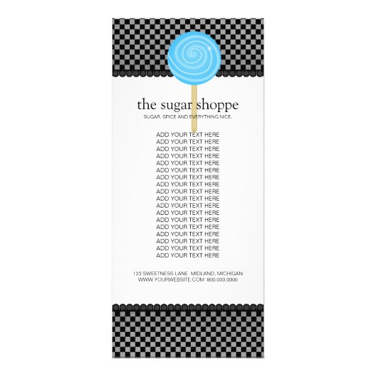 キャンディショップ製品のラックカード ラックカード (正面)