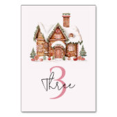 キャンディジンガーブレッドハウスピンク誕生日 テーブルナンバー (裏面)