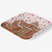 キャンディジンガーブレッドハウス ペーパープレート (傾斜あり)