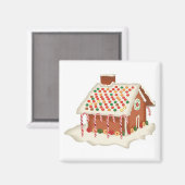 キャンディジンジャーパンコテージクリスマスホリデーズクリスマス マグネット (正面/裏面)